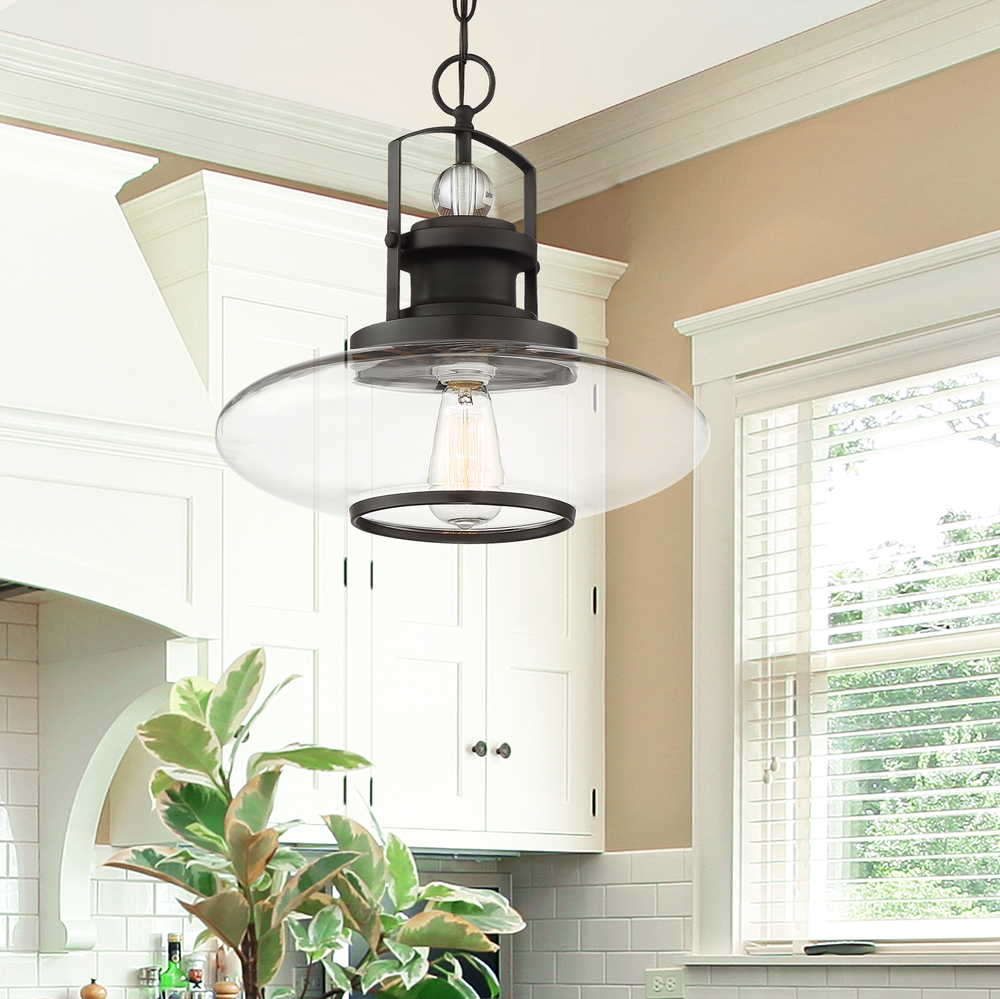 Mayfield 1Light Pendant in English Bronze 1MQCH lighting by design