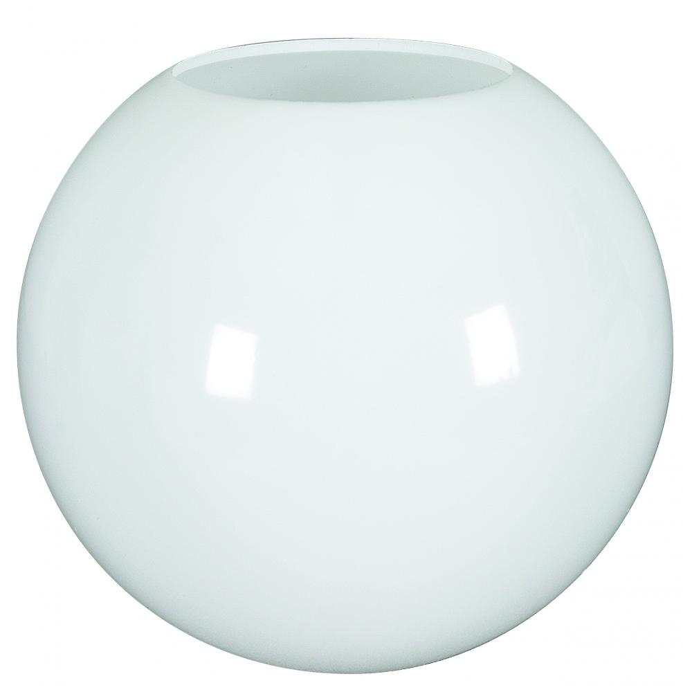 8IN WH ACRYLIC BALL 4IN N/LESS