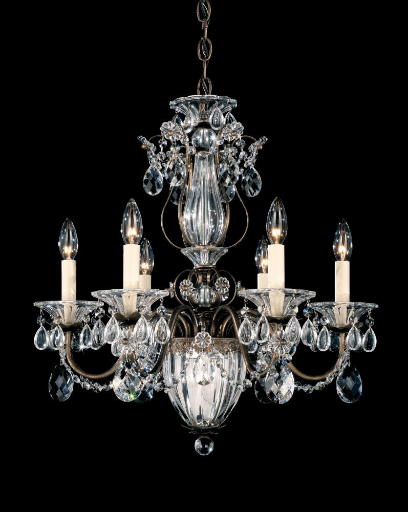 Bagatelle 7 Light 120V Chandelier in Etruscan Gold with Clear Heritage Handcut Crystal
