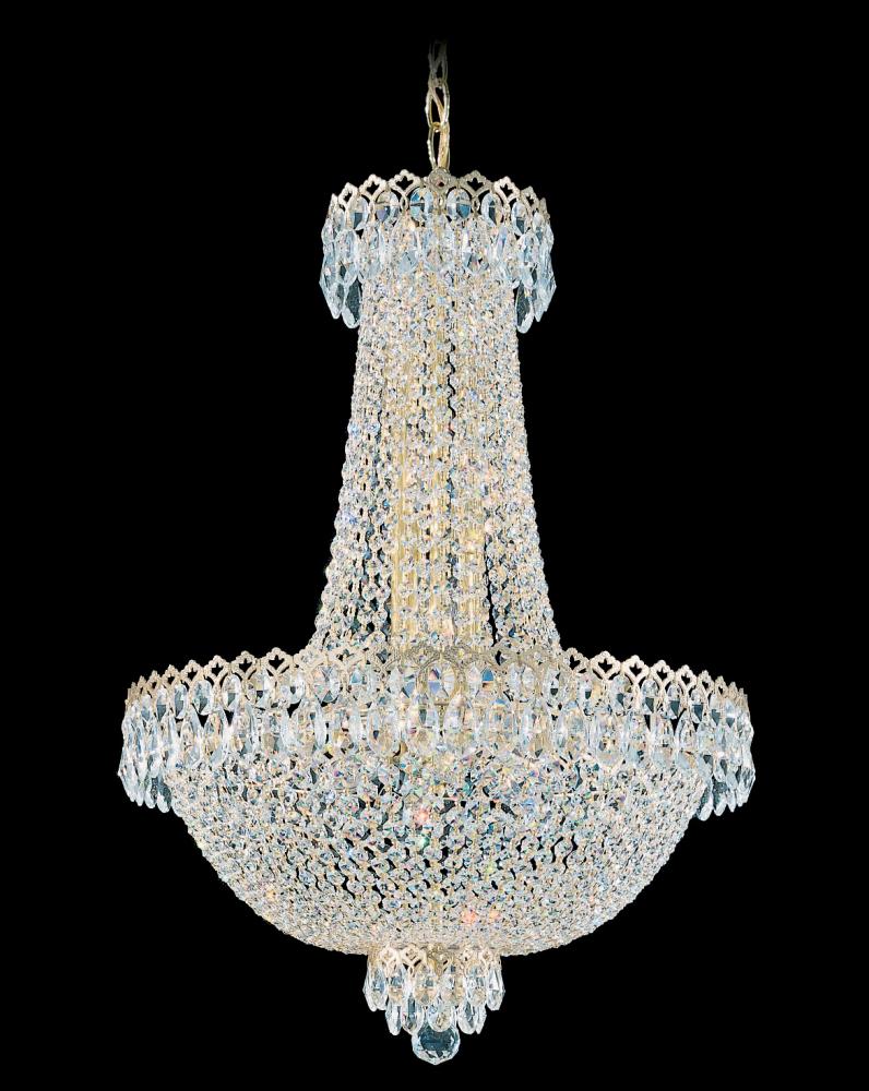 Camelot 12 Light 120V Chandelier in Polished Silver with Clear Optic Crystal