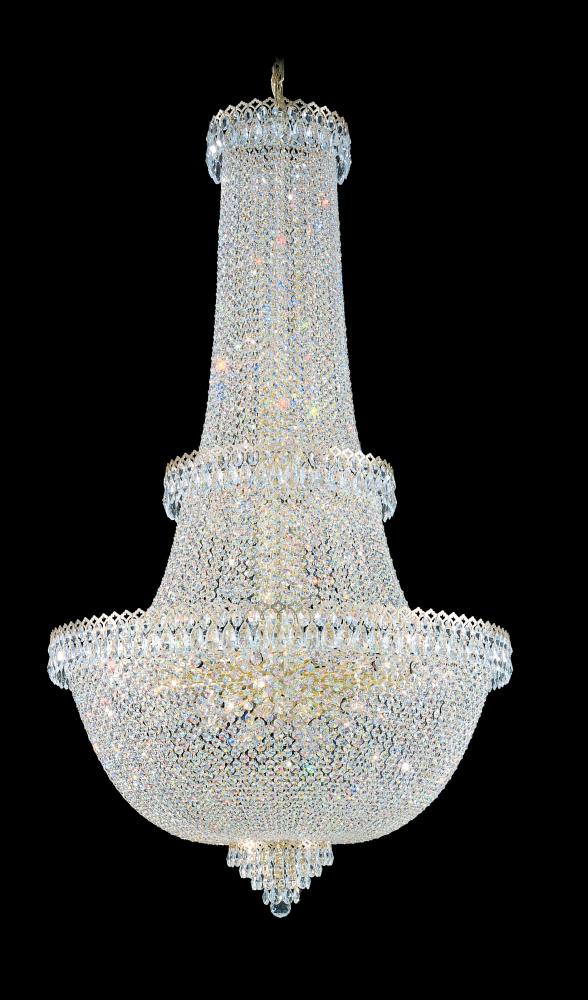 Camelot 57 Light 120V Chandelier in Polished Silver with Clear Optic Crystal