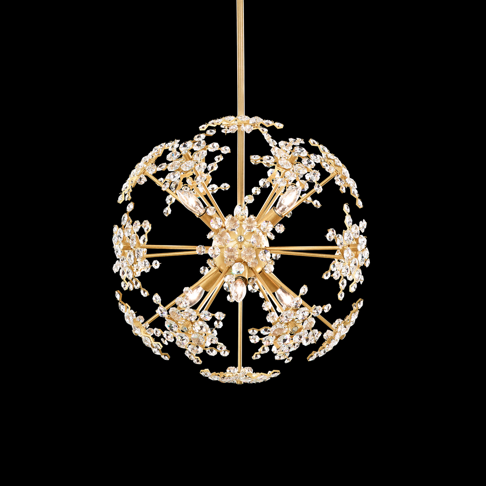 Esteracae 6 Light 120V Pendant in Heirloom Gold with Clear Radiance Crystal