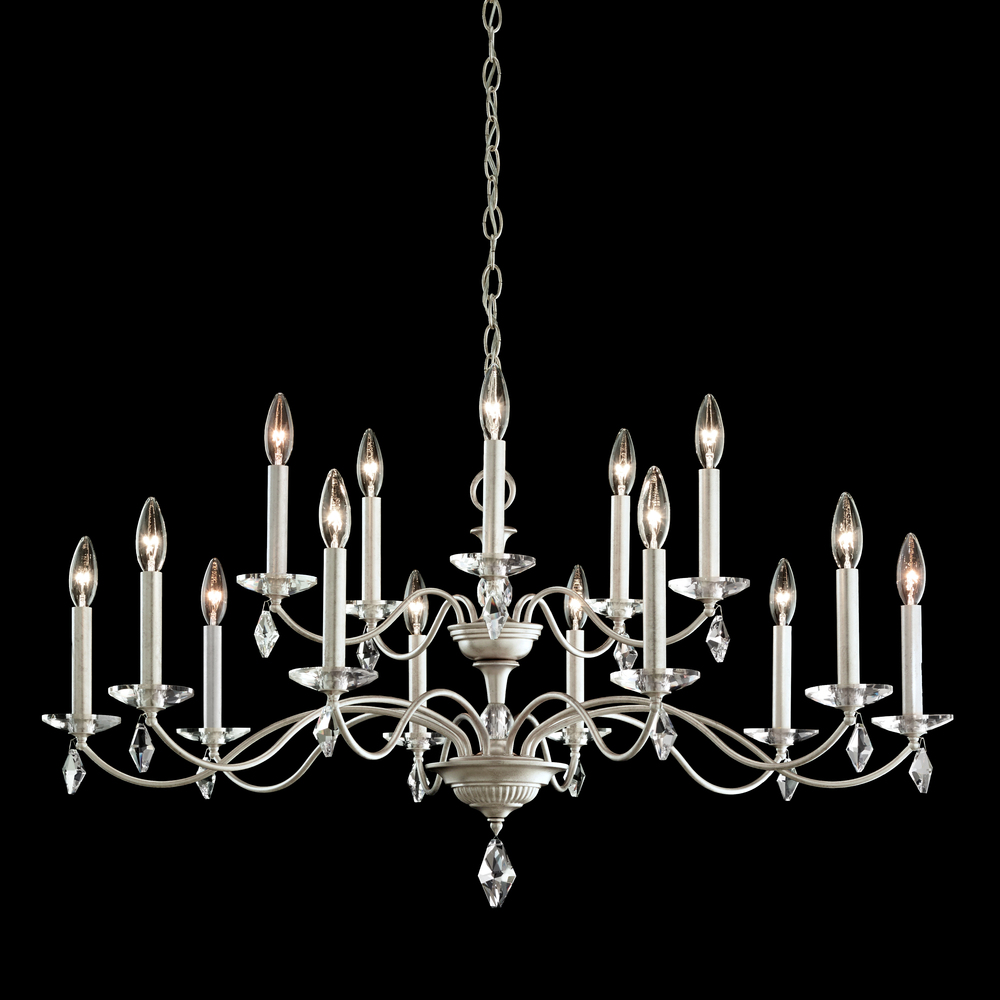 Modique 15 Light 120V Chandelier in Heirloom Gold with Clear Heritage Handcut Crystal