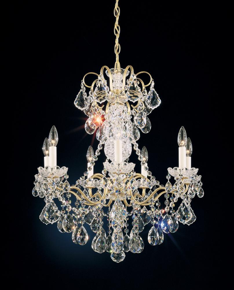 New Orleans 7 Light 120V Chandelier in Antique Silver with Clear Radiance Crystal