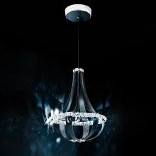 Schonbek 1870 SCE110DN-LR1R - Crystal Empire LED 27in 120V Pendant in Red Fox Leather with Clear Radiance Crystal