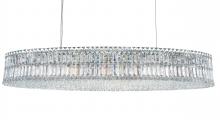 Schonbek 1870 6680R - Plaza 9 Light 120V Pendant in Polished Stainless Steel with Clear Radiance Crystal