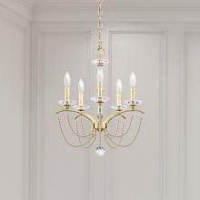 Schonbek 1870 BC7105N-06PWT - Priscilla 5 Light 120V Chandelier in White with White Pearl