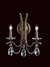 Schonbek 1870 VA8332N-06H - Vesca 2 Light 120V Wall Sconce in White with Clear Heritage Handcut Crystal