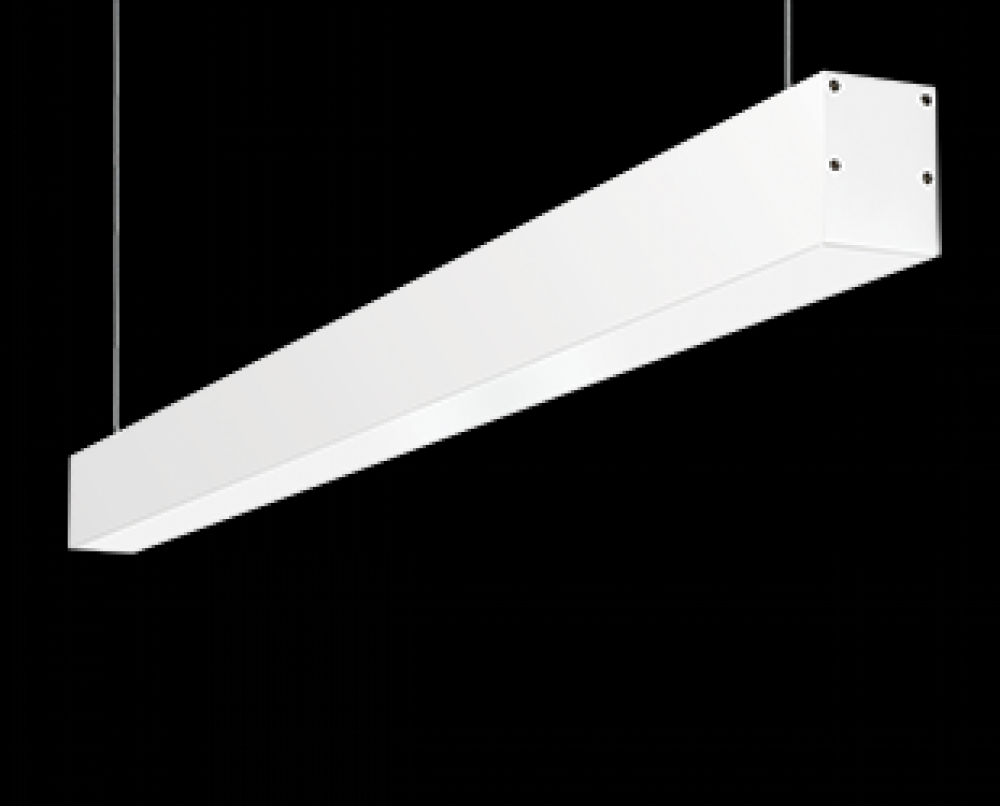 ARCHITECTURAL 2869 LUMENS BOA 4 FT 40W PENDANT MOUNT 4000K 0-10V DIMMING BATTERY BACKUP WHITE