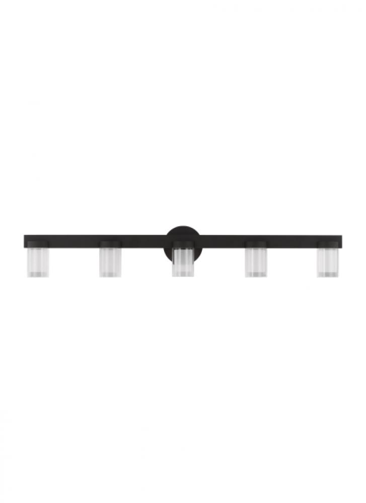 Kelly Wearstler Esfera 5-light dimmable LED large bath vanity with nightshade black finish