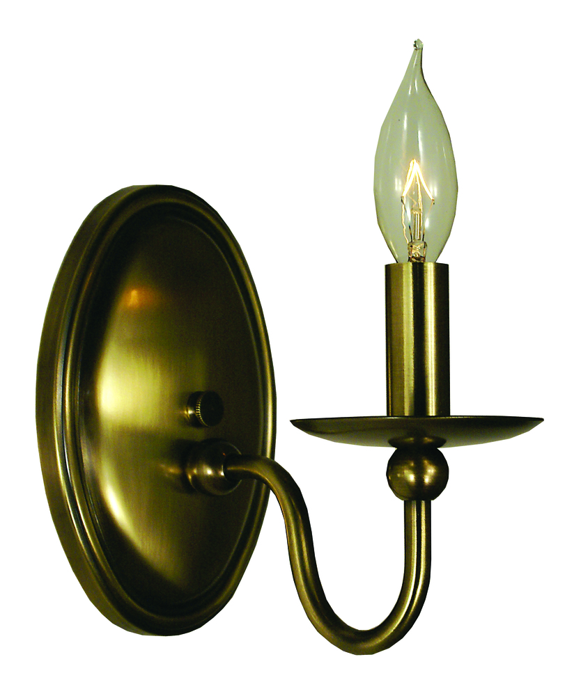 1-Light Brushed Nickel Quatrefoil Sconce