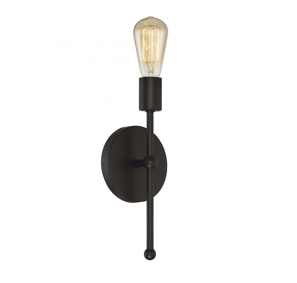 1-Light Wall Sconce in Oil Rubbed Bronze