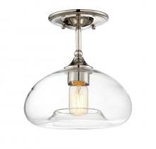 Savoy House Meridian M60017PN - 1-Light Ceiling Light in Polished Nickel