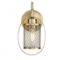 Savoy House Meridian M90015NB - 1-Light Wall Sconce in Natural Brass