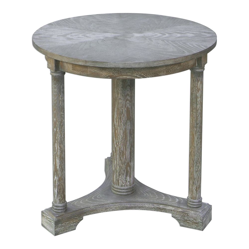 Uttermost Thema Weathered Gray Side Table