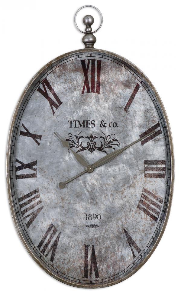 Uttermost Argento Antique Wall Clock