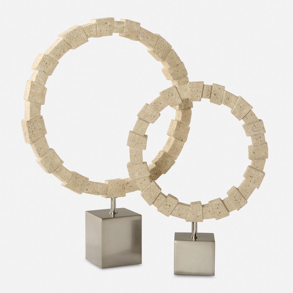 Ivory Fusion Stone Rings, S/2