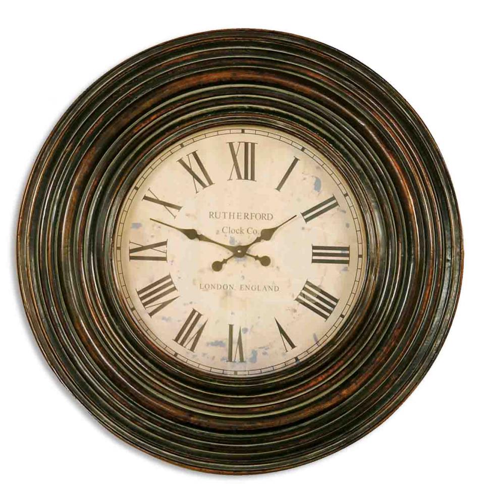 Uttermost Trudy 38" Wooden Wall Clock