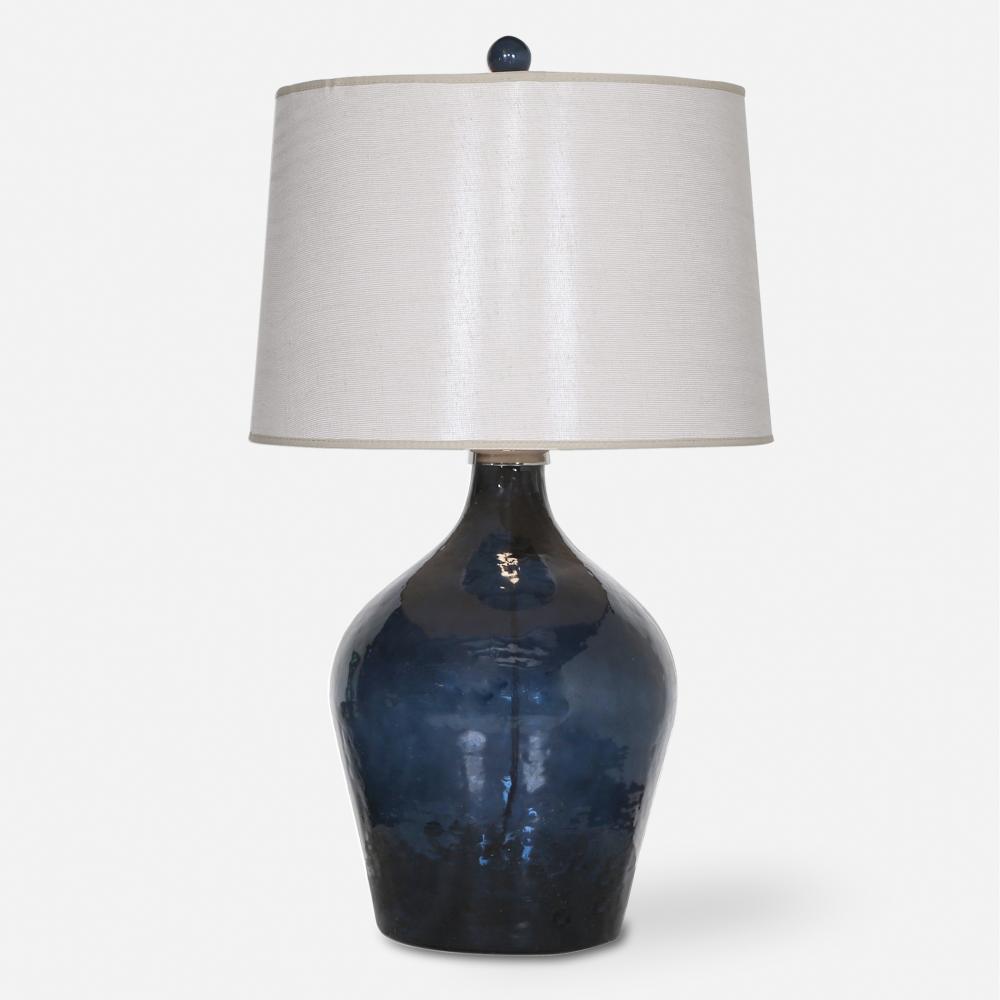Uttermost Lamone Blue Glass Lamp
