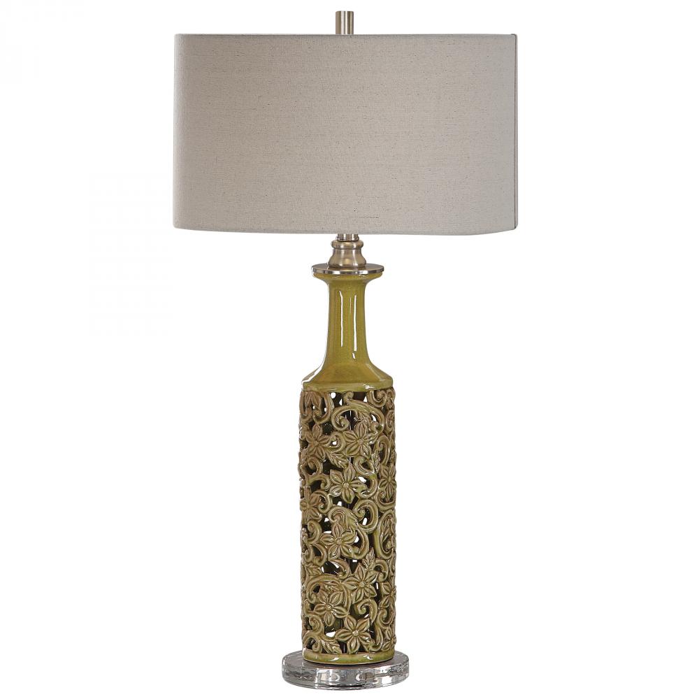 Uttermost Nellie Yellow-Green Table Lamp