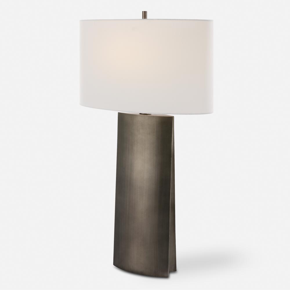 Uttermost V-groove Modern Table Lamp