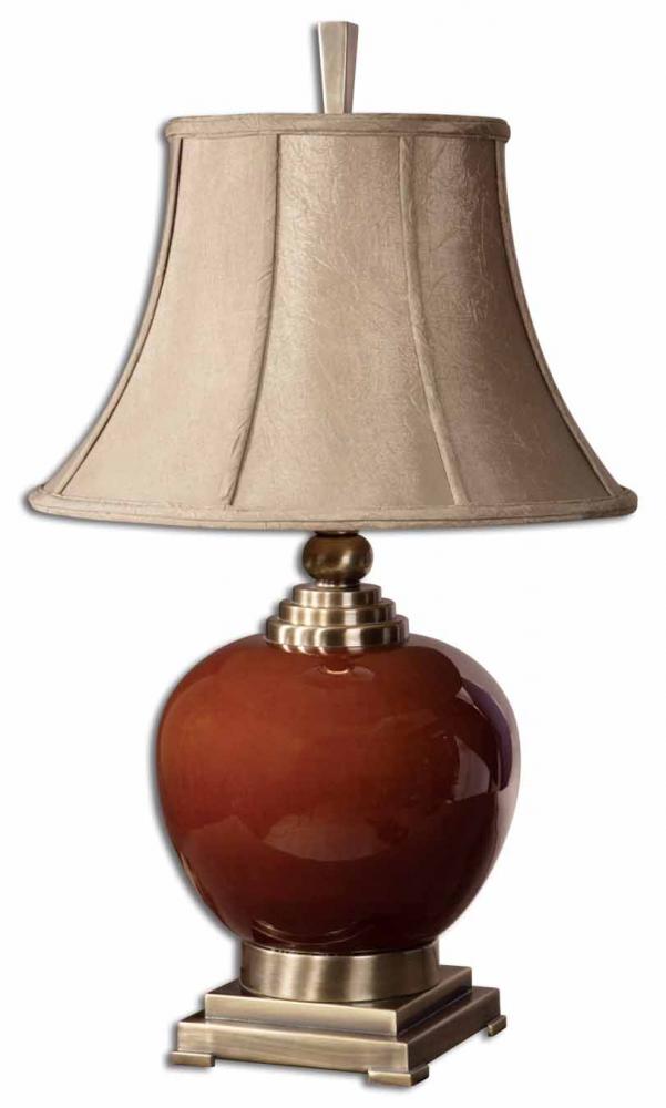 Uttermost Daviel Red Table Lamp