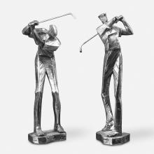 Uttermost 19675 - Uttermost Practice Shot Metallic Statues, Set/2