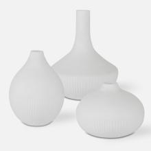 Uttermost 18072 - Uttermost Apothecary Satin White Vases, Set/3