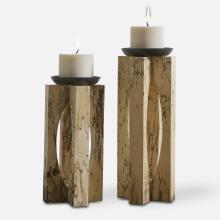 Uttermost 18074 - Uttermost Ilva Wood Candleholders Set/2