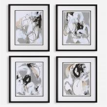 Uttermost 41419 - Uttermost Tangled Threads Abstract Framed Prints, S/4