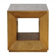 Uttermost 24763 - Uttermost Flair Gold Cube Table
