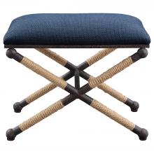 Uttermost 23598 - Uttermost Firth Small Navy Fabric Bench
