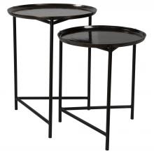 Uttermost 25151 - Uttermost Burnett Dark Nickel Nesting Tables, S/2