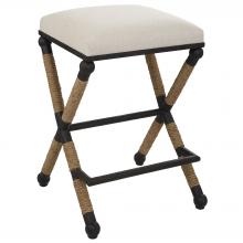Uttermost 23709 - Uttermost Firth Rustic Oatmeal Counter Stool