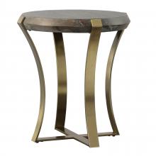 Uttermost 22940 - Uttermost Unite Brass Leg Wood Side Table
