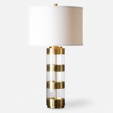 Uttermost 26669-1 - Uttermost Angora Brushed Brass Table Lamp