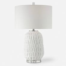 Uttermost 28283-1 - Uttermost Caelina Textured White Table Lamp