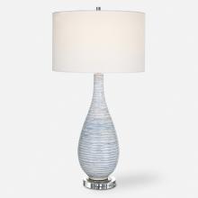 Uttermost 29998-1 - Uttermost Clariot Ribbed Blue Table Lamp