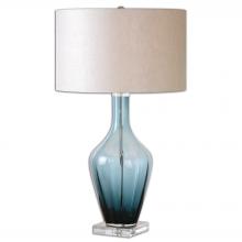 Uttermost 26191-1 - Uttermost Hagano Blue Glass Table Lamp