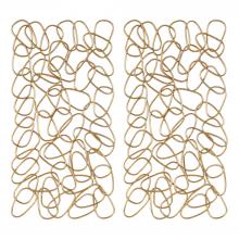Uttermost 04124 - Uttermost in The Loop Gold Wall Art S/2