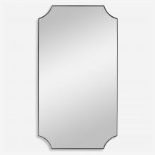 Uttermost 09709 - Uttermost Lennox Black Scalloped Corner Mirror