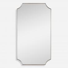Uttermost 09727 - Uttermost Lennox Brass Scalloped Corner Mirror