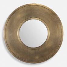 Uttermost 07088 - Axel Round Brass Mirror